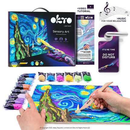 OKTO Air Dry Clay 3D Sensory Art Canvas Kits