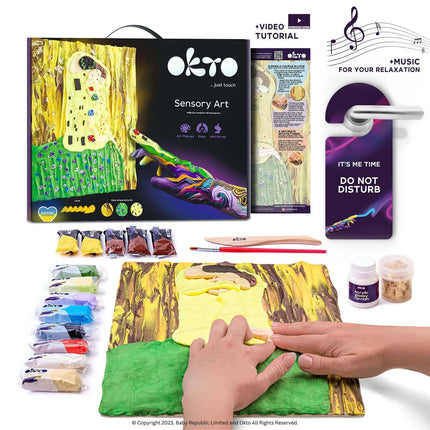 OKTO Air Dry Clay 3D Sensory Art Canvas Kits