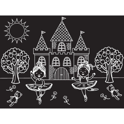 Imagination Starters® Chalkboard Travel Mat Colouring Set - Ballerina