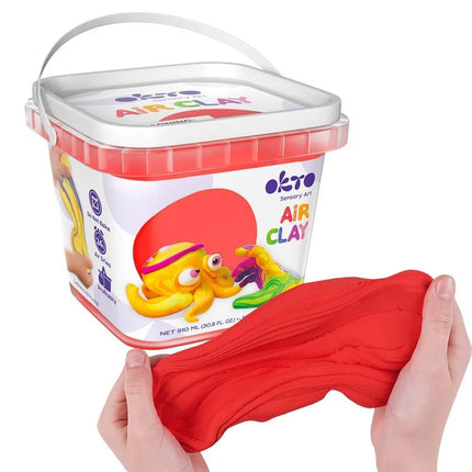 OKTO Air Dry Clay Individual Colour Resealable Buckets 910ml