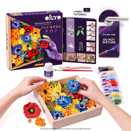 OKTO Air Dry Clay DIY Wood & Craft Sensory Art Sets