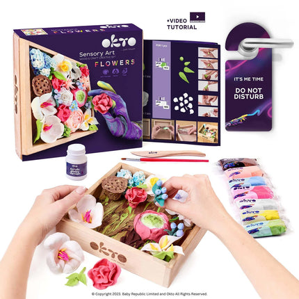 OKTO Air Dry Clay DIY Wood & Craft Sensory Art Sets