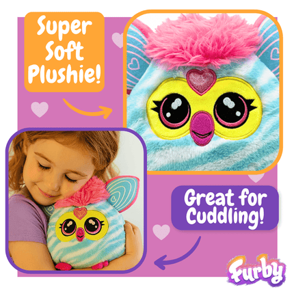 Furby Plush Toy – Blue Stripped (22 cm, 0 +)