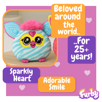 Furby Plush Toy – Blue Stripped (22 cm, 0 +)