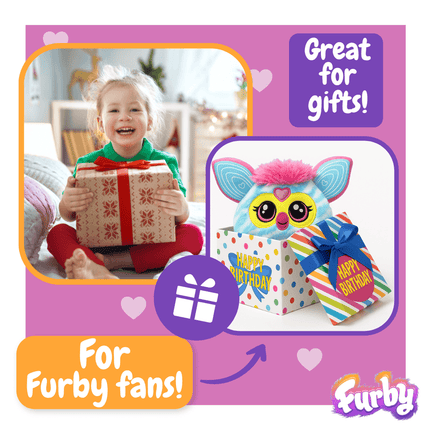 Furby Plush Toy – Blue Stripped (22 cm, 0 +)
