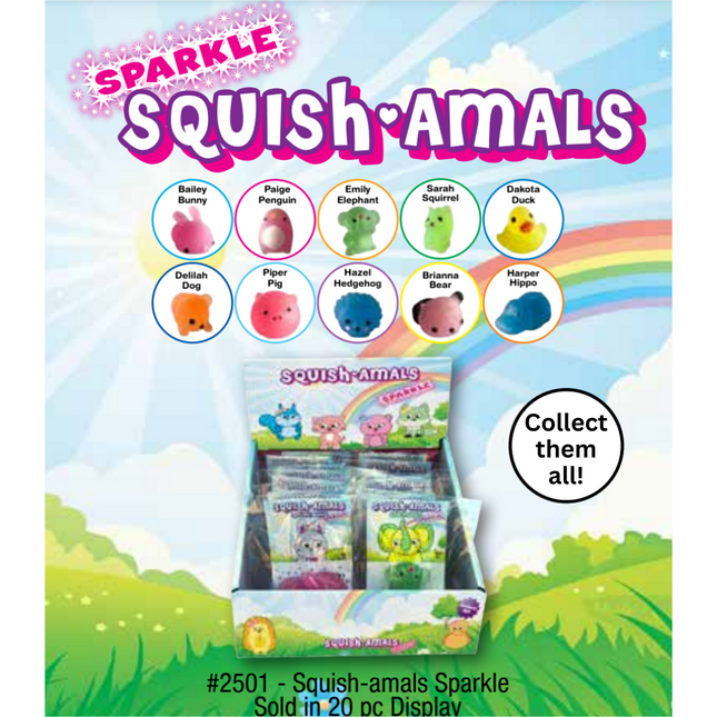 Squish-Amals Sparkle | 20 pc CDU