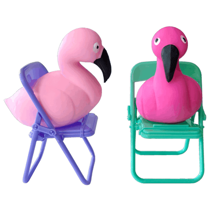 Squishy Flamingo w/Chair | Sensory Fidget Toy