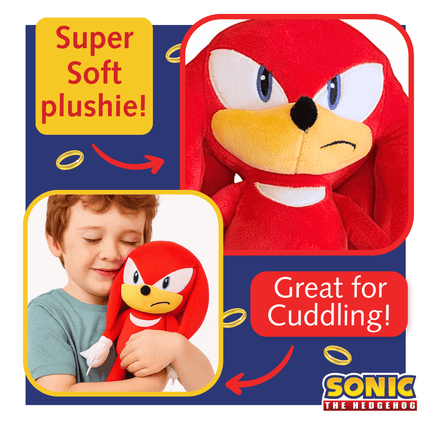 Sonic Knuckles Plush Toy – 30 cm
