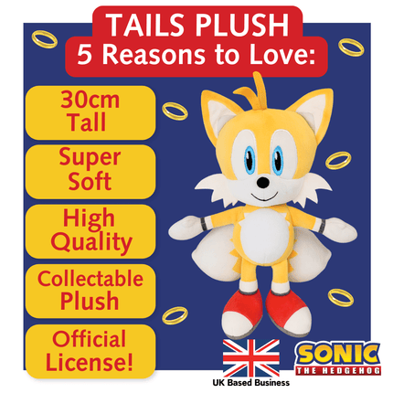 Sonic Tails Plush Toy – 30 cm