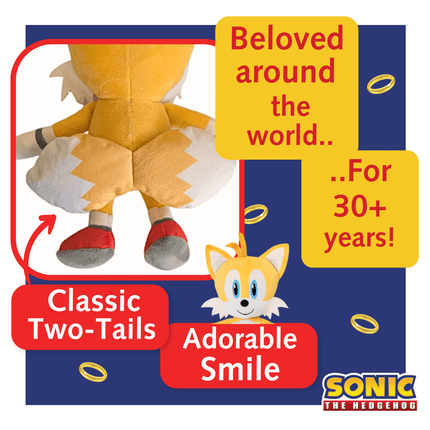 Sonic Tails Plush Toy – 30 cm