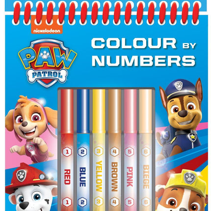 Paw Patrol Colour by Numbers Set