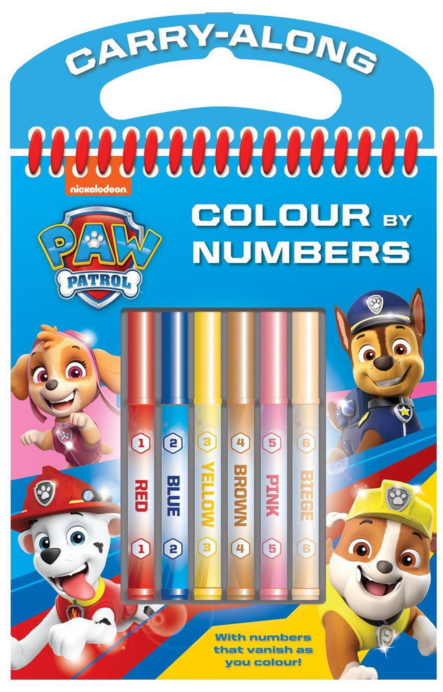 Paw Patrol Colour by Numbers Set