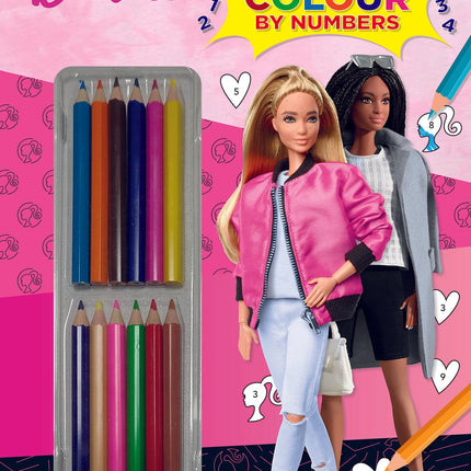 Barbie Super Colour By Numbers