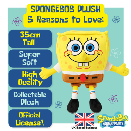 SpongeBob SquarePants Plush Toy – 35 cm
