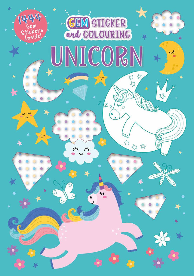 Gem Colouring Book Unicorn