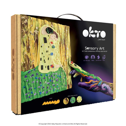 3D-Sensory-Art-Canvas-The-Kiss-Gustav-Klimt