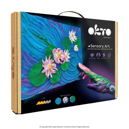 3D Sensory Art Canvas - WATER LILIES, Claude Monet - Okto Clay