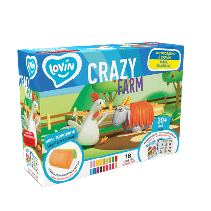 Lovin™ Crazy Farm Colour Dough Sculpting Set