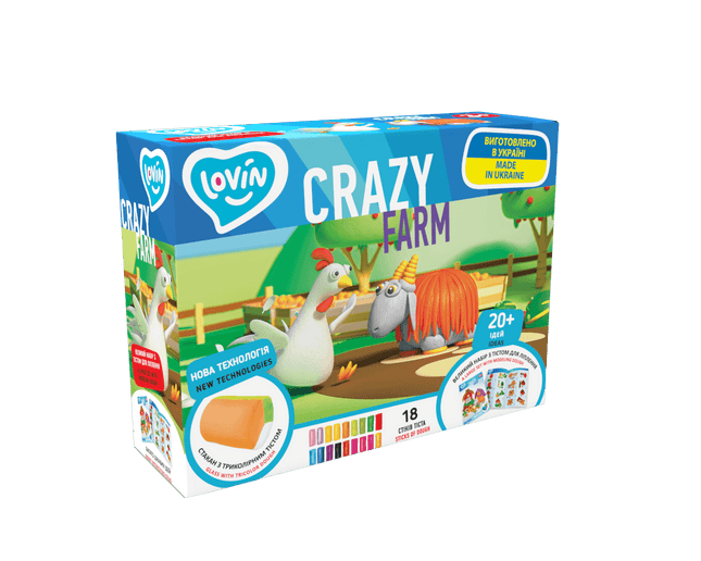 Lovin™ Crazy Farm Colour Dough Sculpting Set