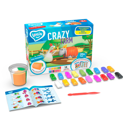 Lovin™ Crazy Farm Colour Dough Sculpting Set