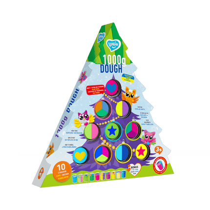 Lovin™ 1000g Play Dough Christmas Tree Sculpting Set