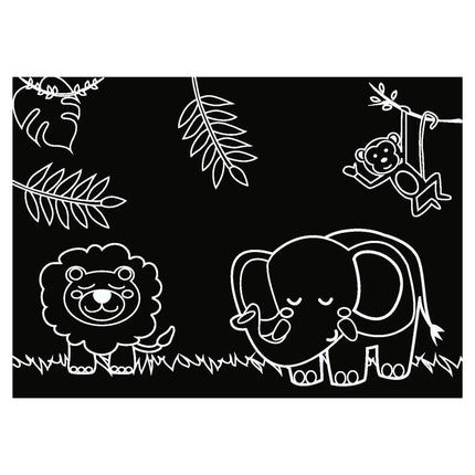 Imagination Starters® Chalkboard MiniMats Colouring Set - Farm & Jungle