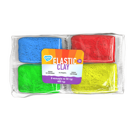 Lovin™ Elastic Clay 8 Colour ТМ Lovin Modeling Set with air light clay 400g