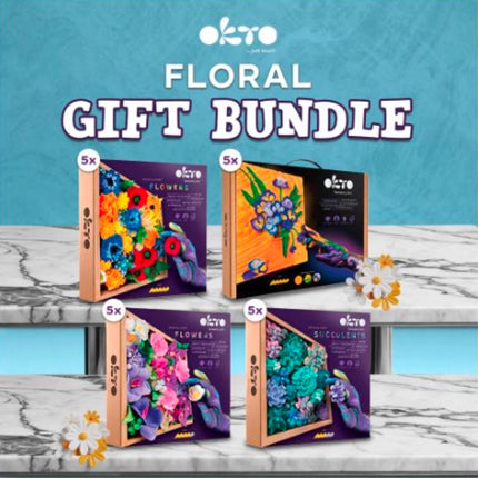 OKTO Floral Gift Bundle - Adults & Kids Arts & Crafts