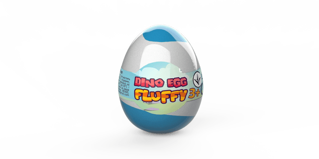 Lovin™ Fluffy Egg Colour Magic Slime-gum 40 ml.