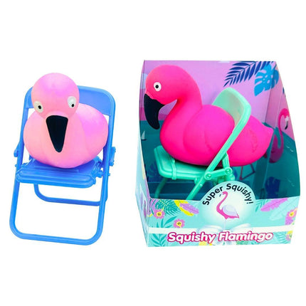 Squishy Flamingo w/Chair | Sensory Fidget Toy