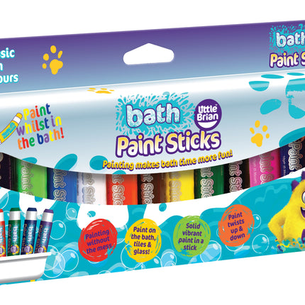 Little Brian Bath Paint Sticks Assorted 12