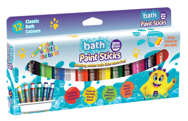 Little Brian Bath Paint Sticks Assorted 12