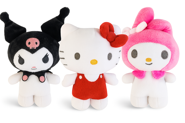 Hello Kitty Gift Set 16 CM Standing Hello Kitty, Kuromi &  Melody