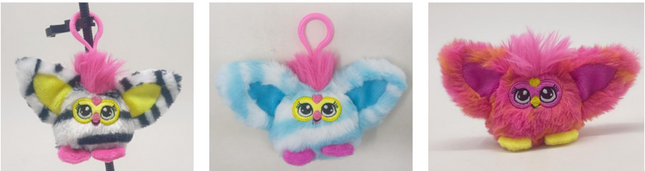 6cm Fluffy Furby Clips