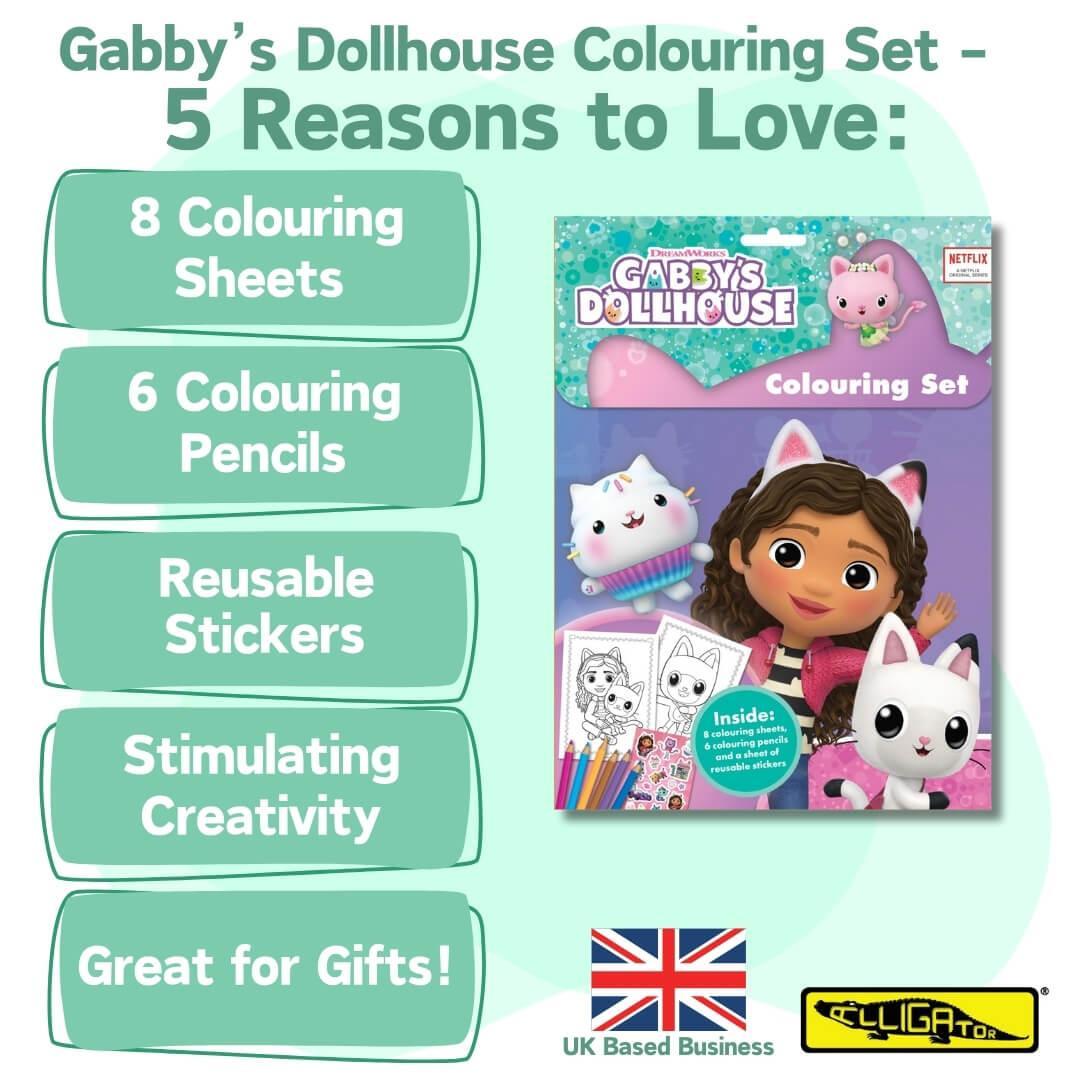 Gabby's Dollhouse Colouring Set – Baby Republic