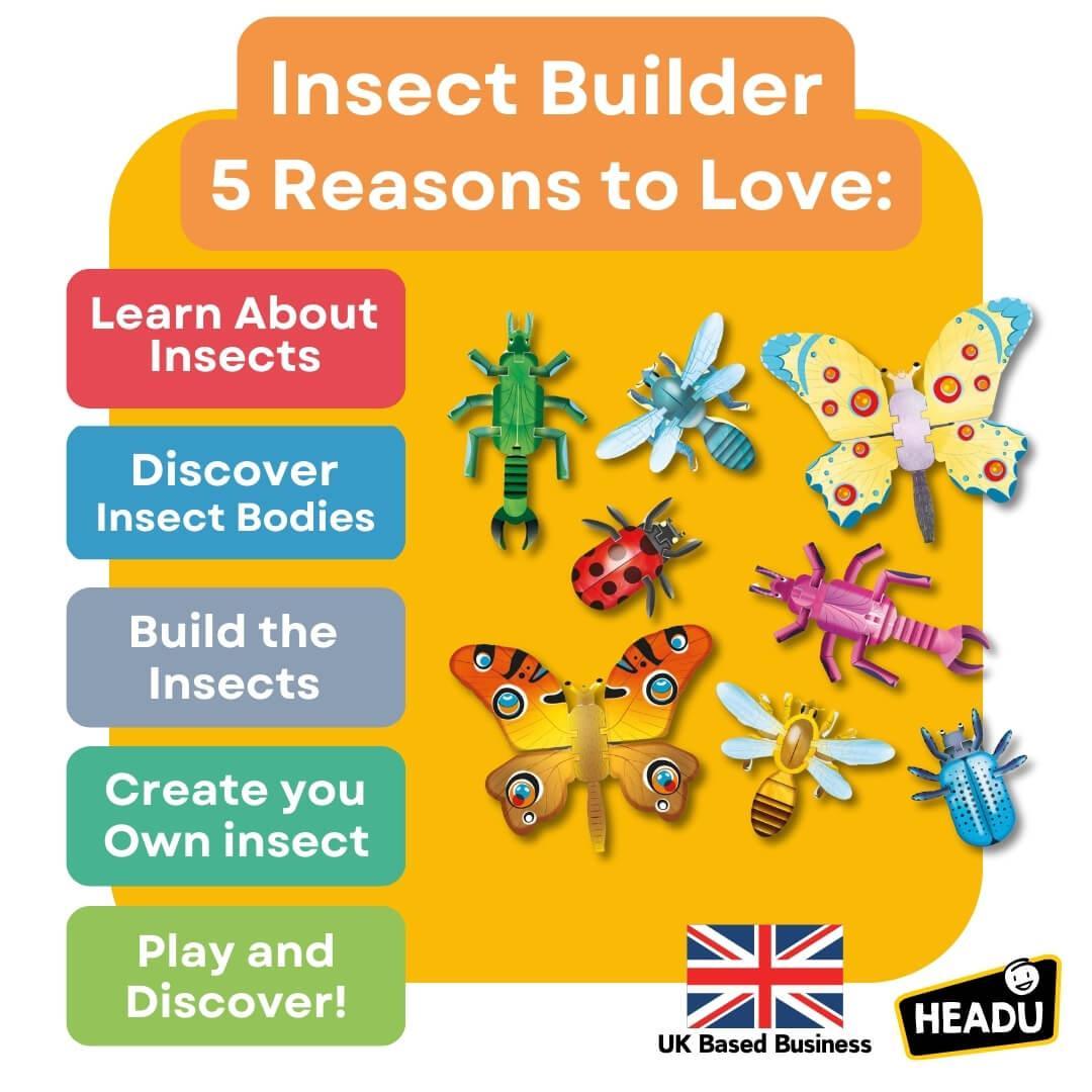 Buy wholesale in bulk HEADU Insect Builder | Educational Toys – Baby ...