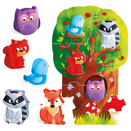 HEADU Montessori First Puzzle the Forest | Educational Toys