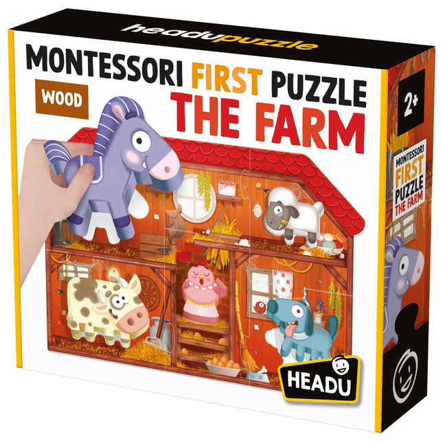 HEADU Montessori First Puzzle the Farm | Educational Toys