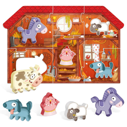 HEADU Montessori First Puzzle the Farm | Educational Toys