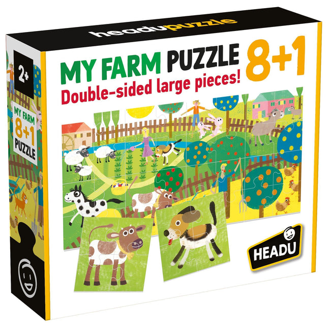 HEADU Puzzle 8+1 Farm | Educational Toys