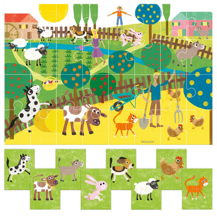 HEADU Puzzle 8+1 Farm | Educational Toys