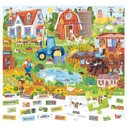 HEADU Easy English 100 Words Farm | Educational Toys