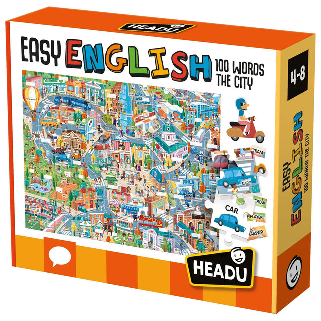 HEADU Easy English 100 Words City | Educational Toys