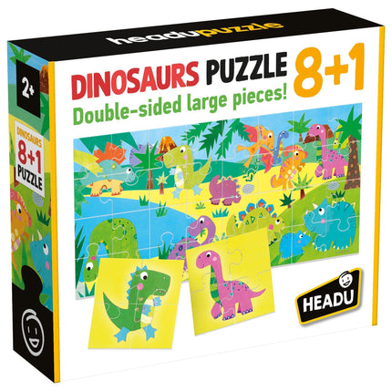 HEADU Puzzle 8+1 Dinosaurs | Educational Toys