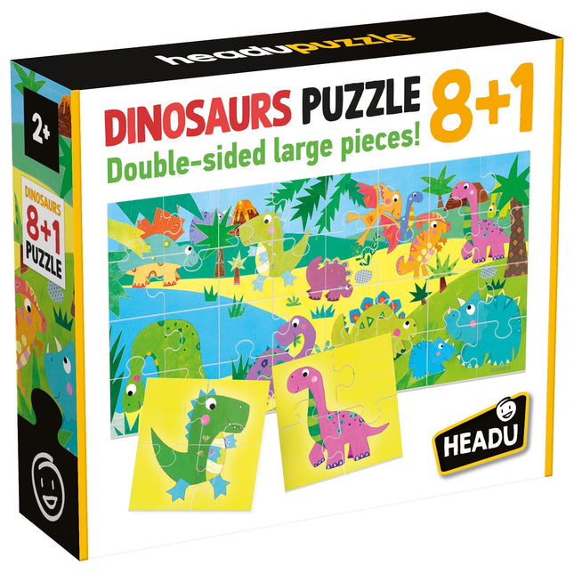 HEADU Puzzle 8+1 Dinosaurs | Educational Toys