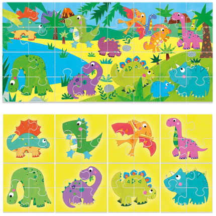 HEADU Puzzle 8+1 Dinosaurs | Educational Toys