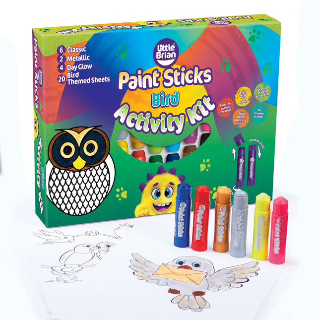 Little Brian Paint Sticks Bird Activity Kit