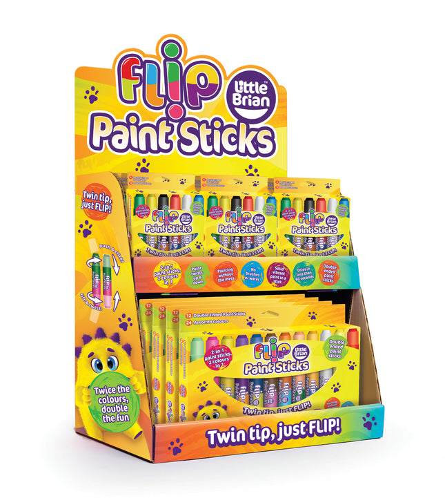 Little Brian Flip Paint Sticks Assorted CDU