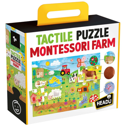 HEADU  Montessori Tactile Puzzle Farm | Educational Toys