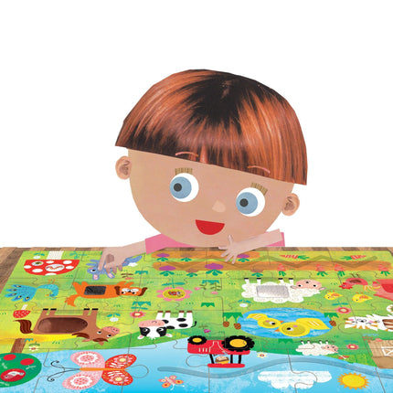 HEADU  Montessori Tactile Puzzle Farm | Educational Toys